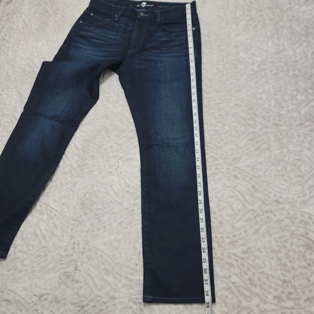 7 Seven For All Mankind Adrien Jeans Size 30 Men's Dark Wash - Picture 10 of 14